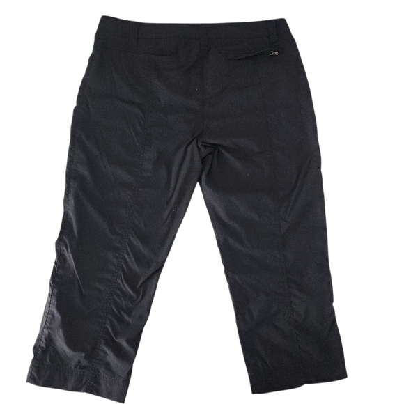 ROYAL ROBBINS Black Stretch Nylon Capri Pants size 12 - Picture 2 of 12